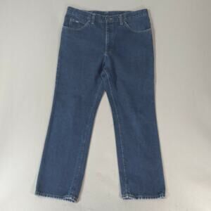 Lee Jeans men's 38 x 30 blue denim pants straight regular fit dark wash